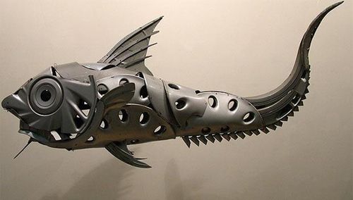 Kunstwerk uit plastic