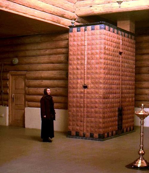 Russian stove in church 3