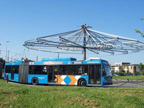 Trolleybus arnhem keerpunt
