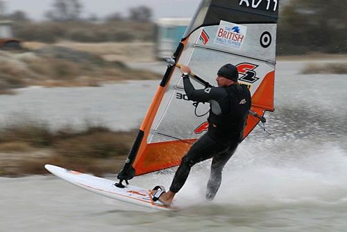 Windsurfer planeert