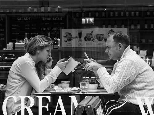 Koppel met smartphones Koppel met smartphones