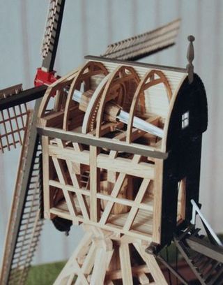 Detail schaalmodel poldermolen