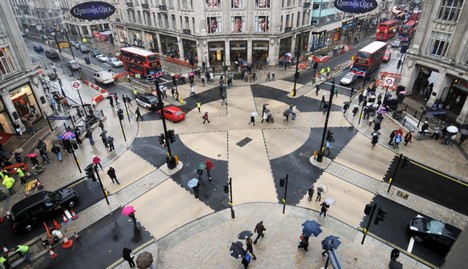 Diagonaal kruispunt via treehugger