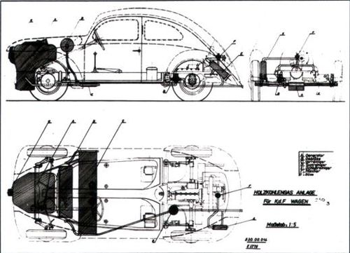 Illustratie houtgas kever