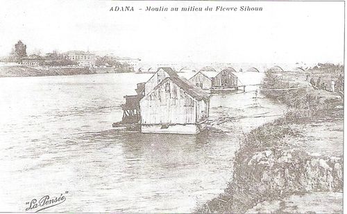 Floating mills on the adana turkey