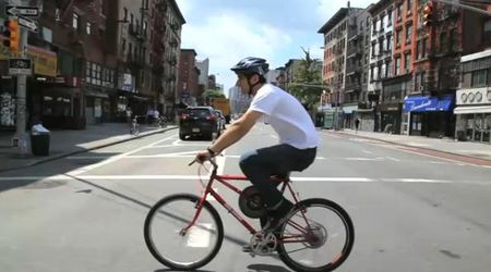 Fiets met trapondersteuning en vliegwiel2