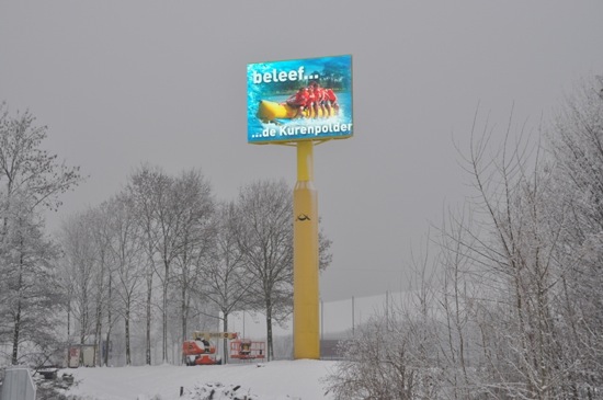 Digitaal reclamebord kurenpolder