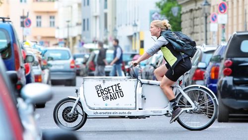 Elektrische vrachtfiets in Duitsland