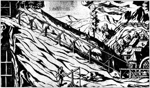 Stangenkunst parallele balken Stangenkunst parallele balken