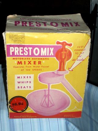 Water powered mixer in the box Water powered mixer in the box