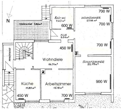 Infraroodverwarming in eengezinswoning