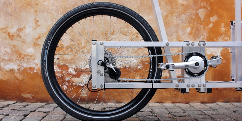 Modulaire vrachtfiets detail
