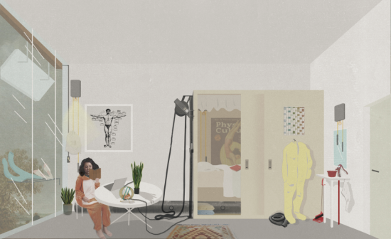 Individual room human powered van unnik building